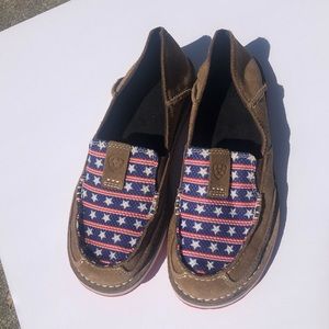 Ariat Women's Moc Toe American Flag Cruisers